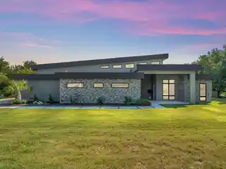 Contemporary Living on a Wooded Corner Lot