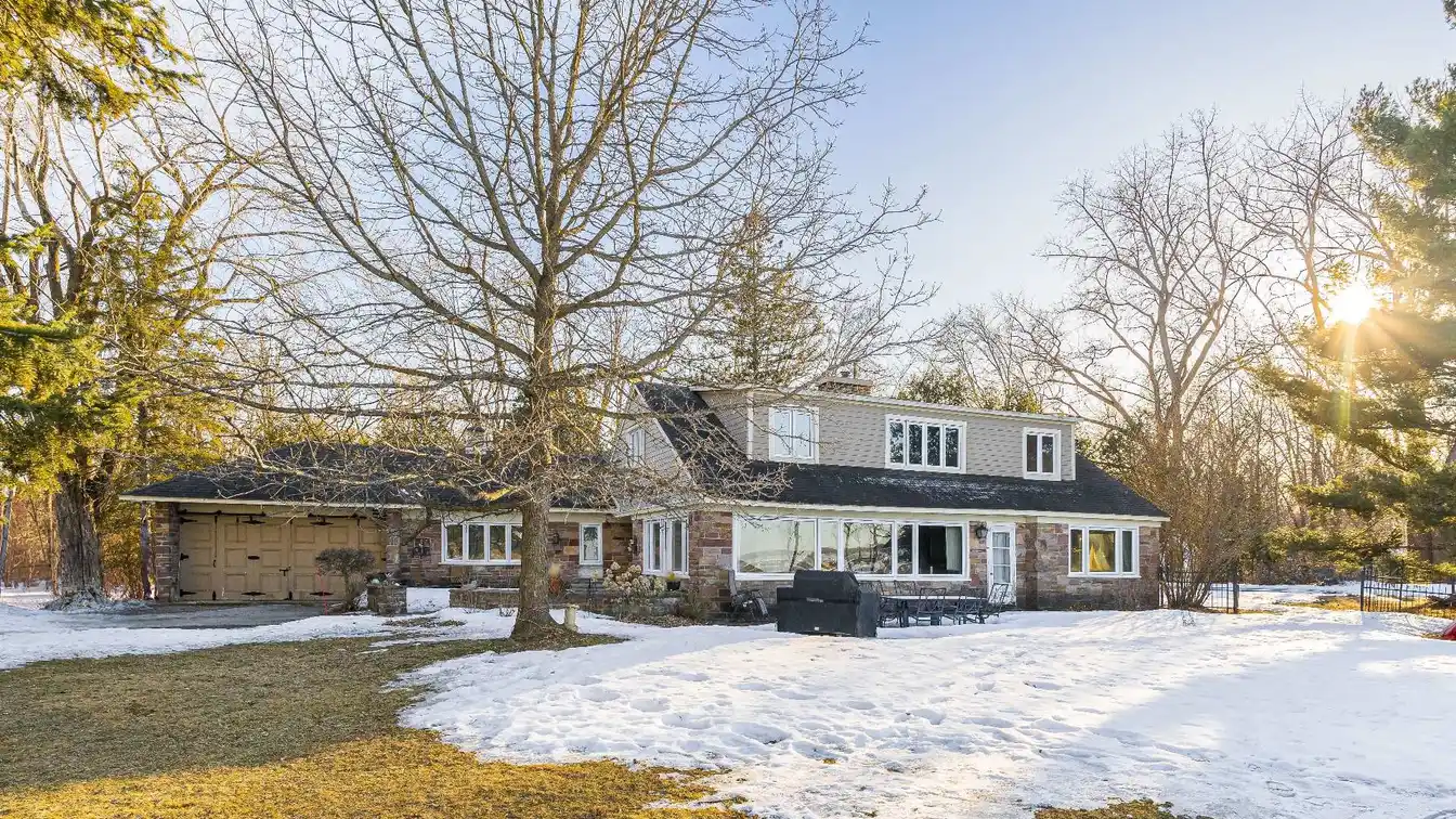 4 Acre Waterfront Estate with an Elegant Stone Residence