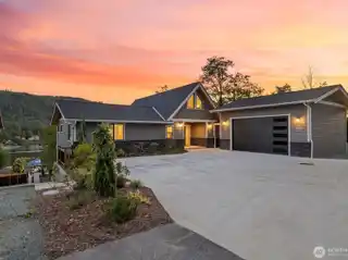 Brand-New Custom Home Perched Above Big Lake