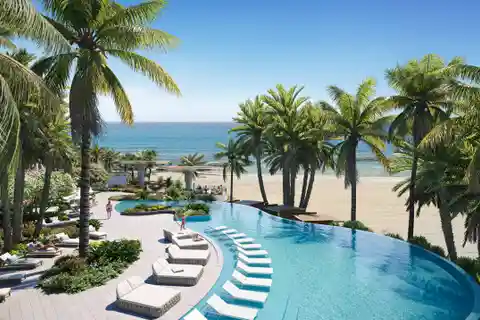 Oceanfront Luxury Living: Spacious Three-bedroom Residence
