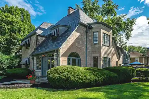 Iconic Home with Striking Limestone Exterior