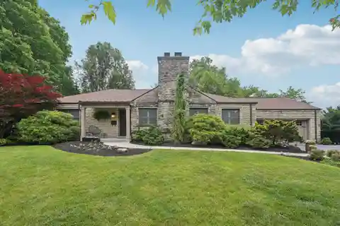 Custom Stone Mid-century Modern Ranch in Riverlea