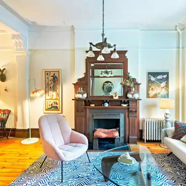 STATELY TWO-FAMILY BROWNSTONE