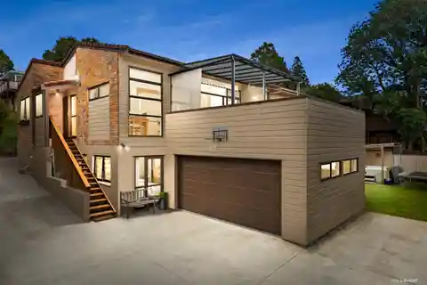 Elevated Family Retreat with Expansive Sunlit Decks